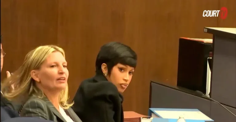 Cardi B arriving at court during her civil trial over alleged 2018 altercation with security guard.