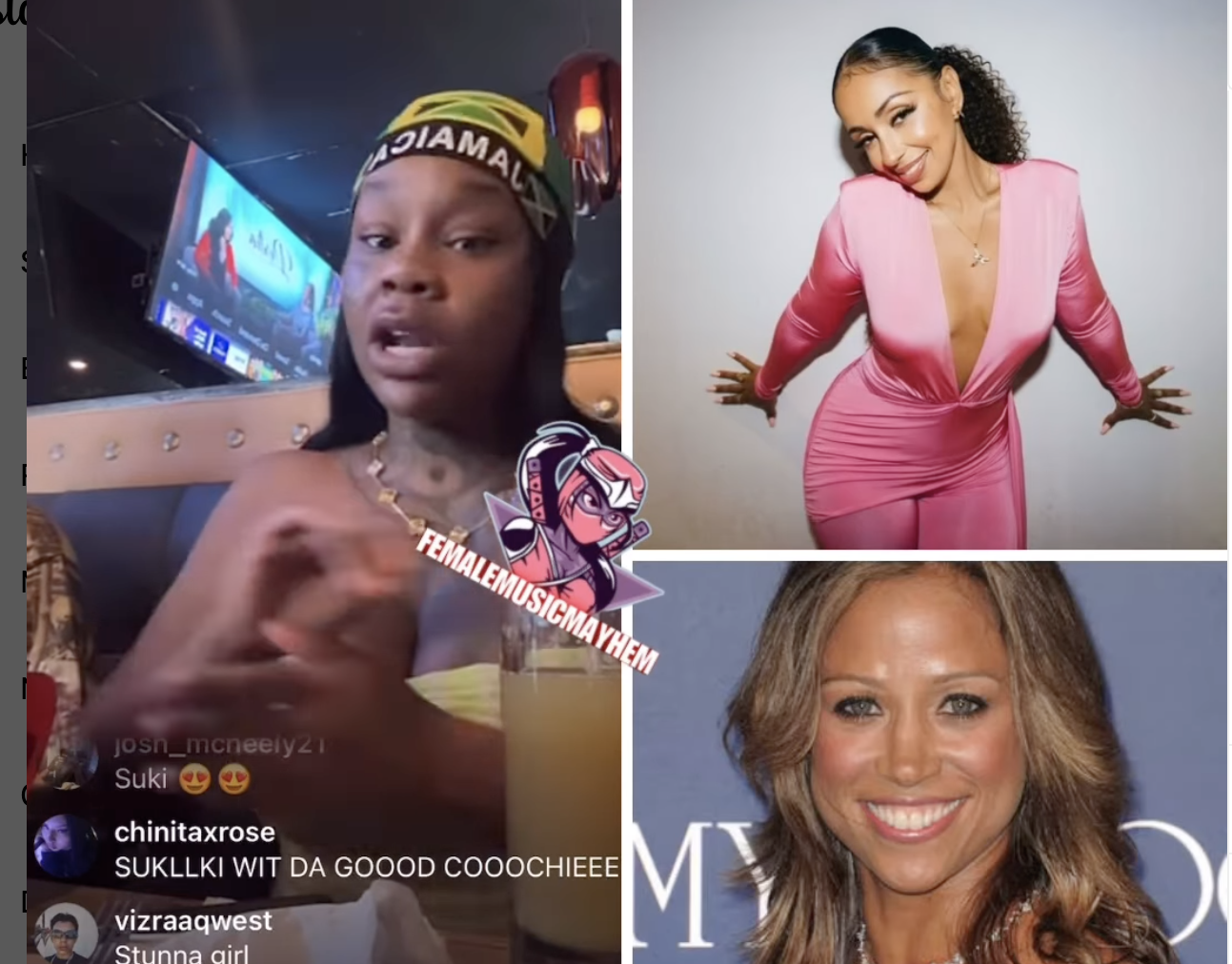 Sukihana on Instagram Live after viral comments about Mýa and Stacey Dash